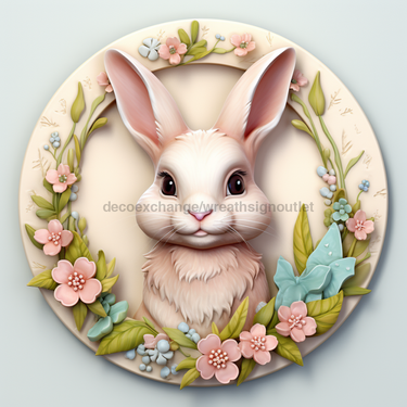 Easter Sign, 3D Bunny Look, DCO-12853, Sign For Wreath, 10